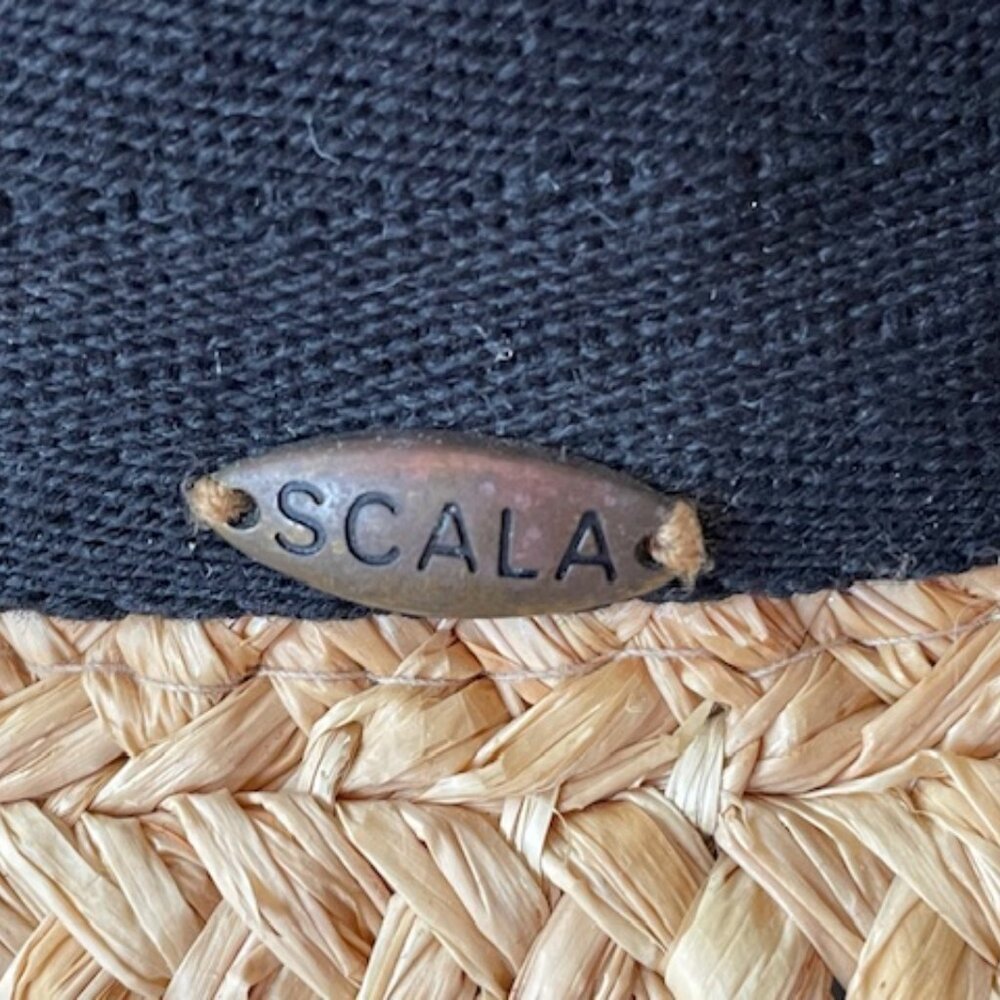 THE SCALA COLLECTION Rockport Big Brim Straw Sun Hat Vintage - Picture 8 of 16
